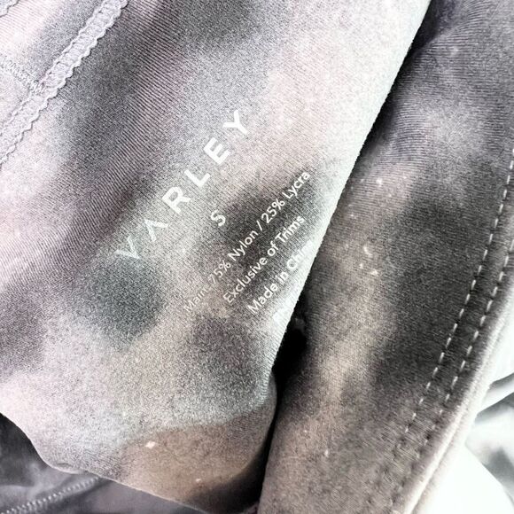 Varley Lets Go High Rise Legging Womens Small Gray Black Printed Compression 7/8 - Picture 9 of 11